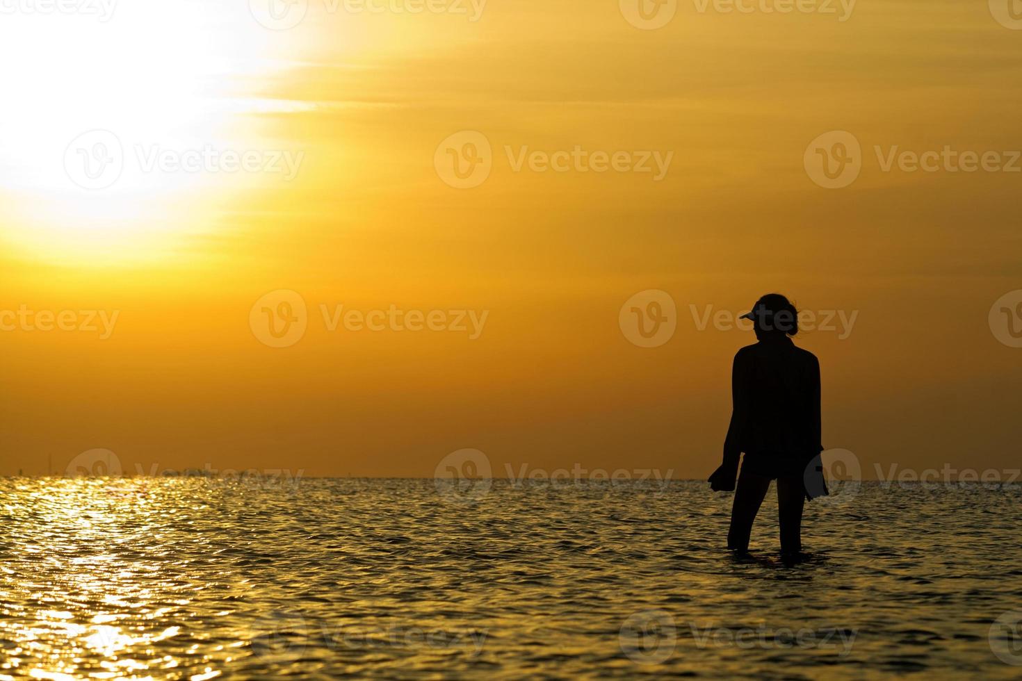 Silhouette of a woman photo