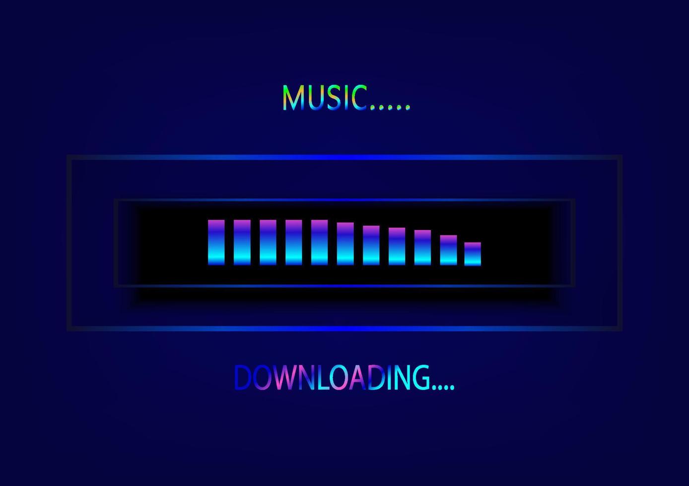 Digital status bar downloading network communication progress technology abstract background vector illustration