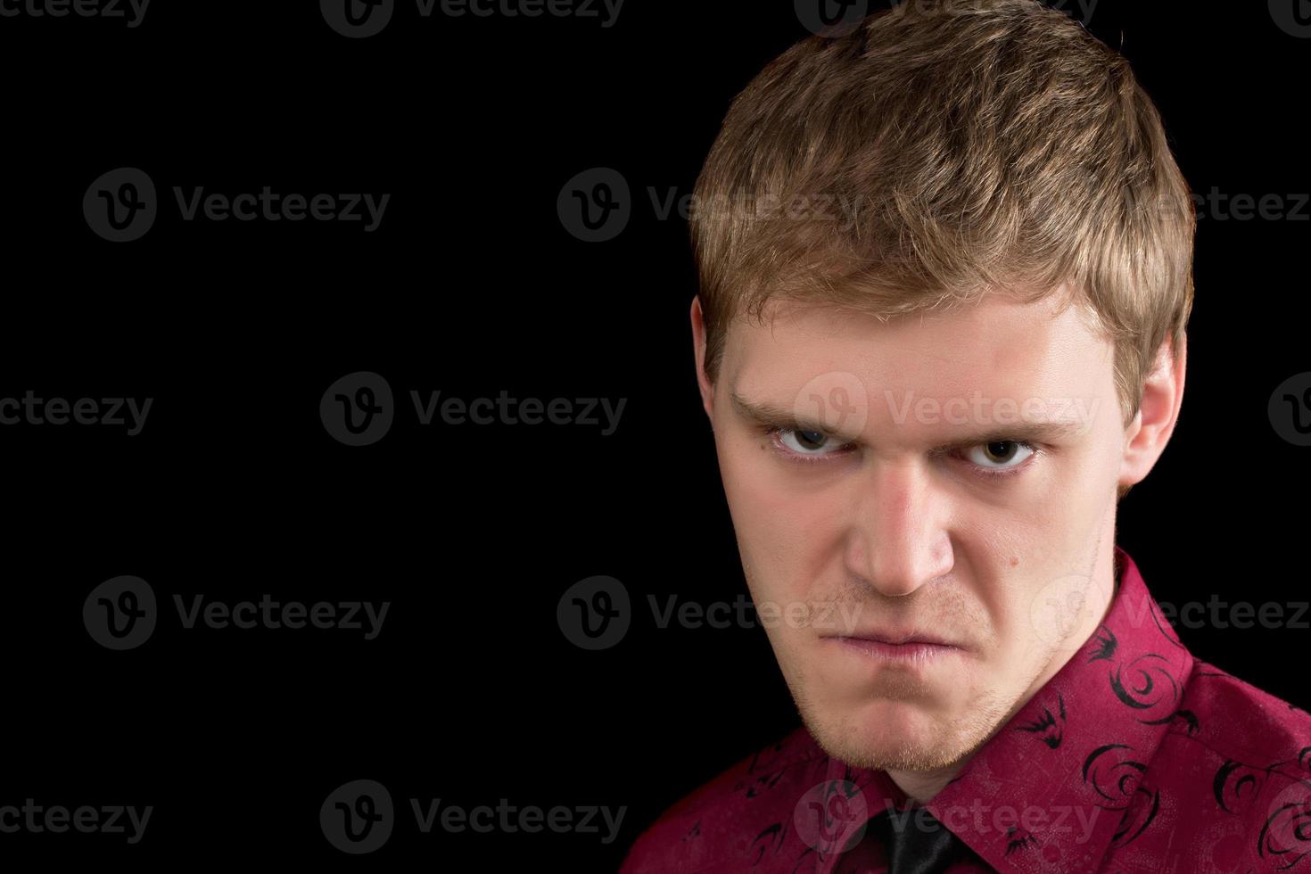 angry young man photo