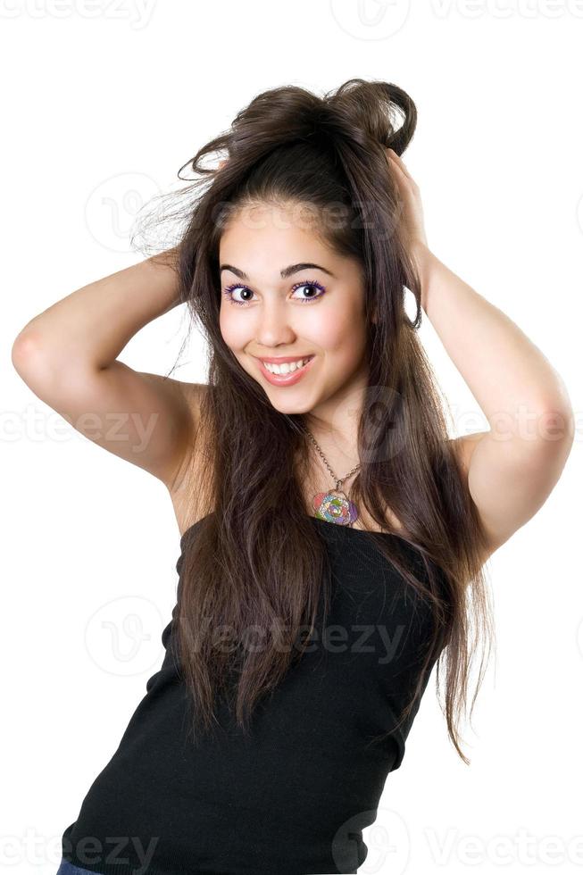 Playful young woman photo