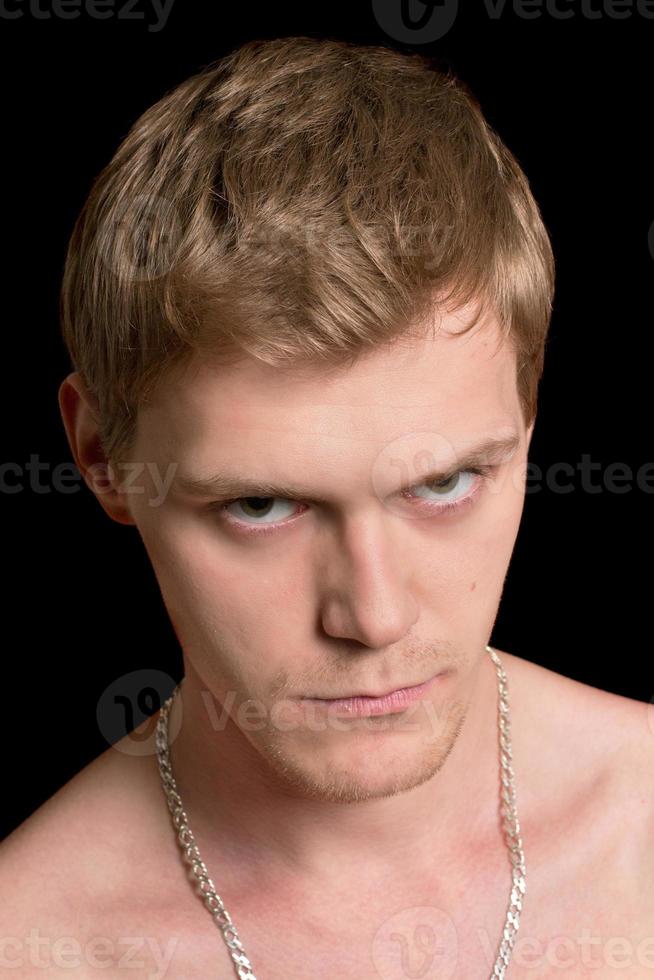 moody young man photo