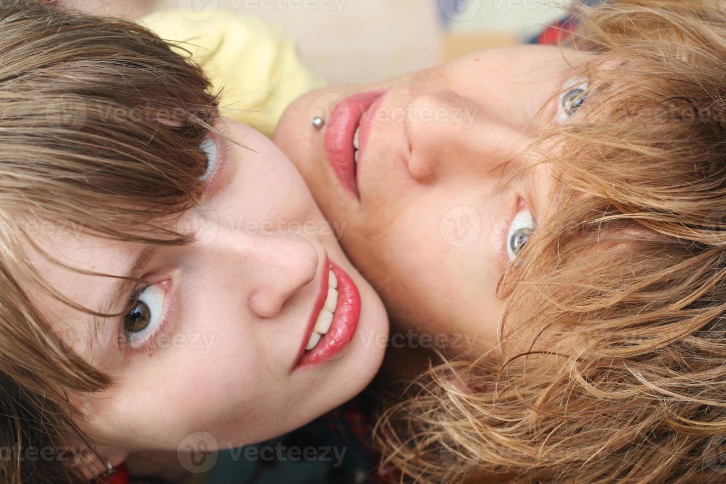 Portrait of smiling young beauty couple 2 photo