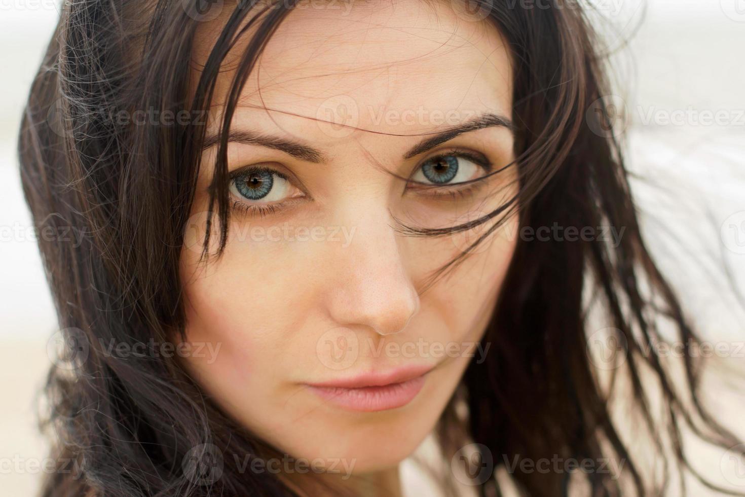 portrait of a young brunette photo