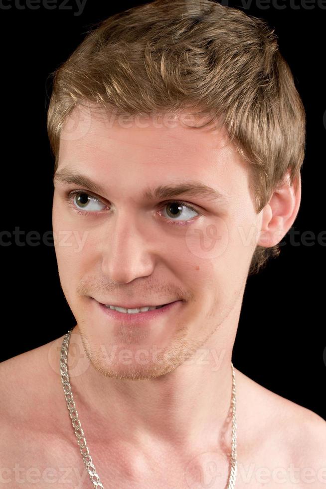 smiling funny young man photo