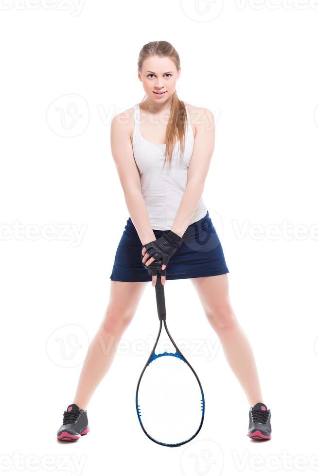 Attractive blond woman photo
