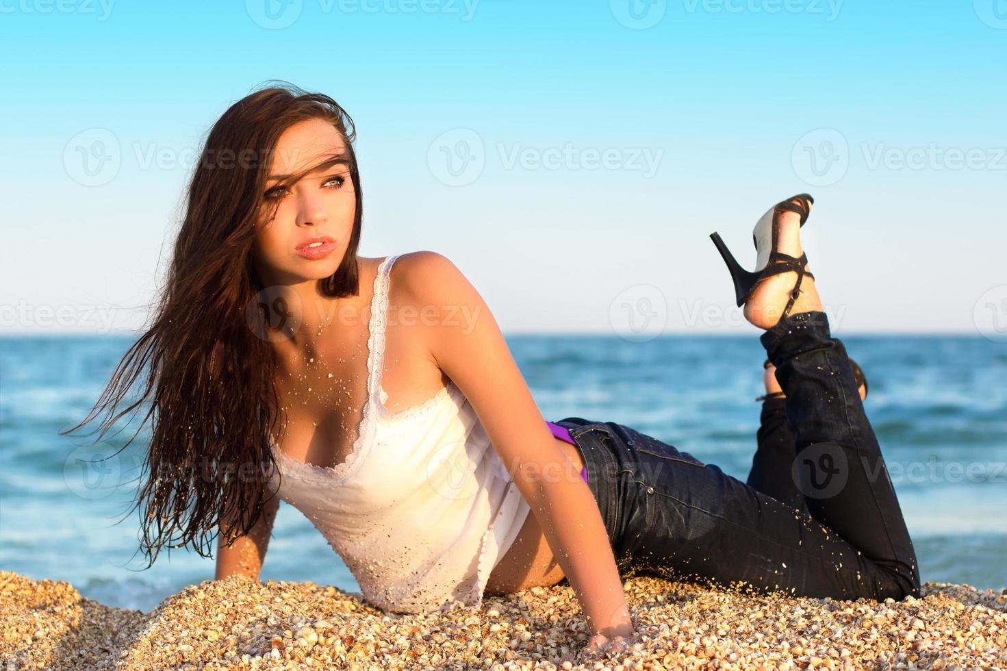 Attractive young woman photo
