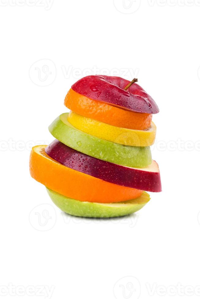 Mix of sliced fruit photo