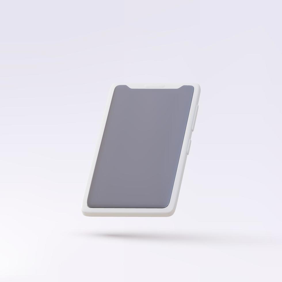 3d Realistic smartphone. Vector illustration