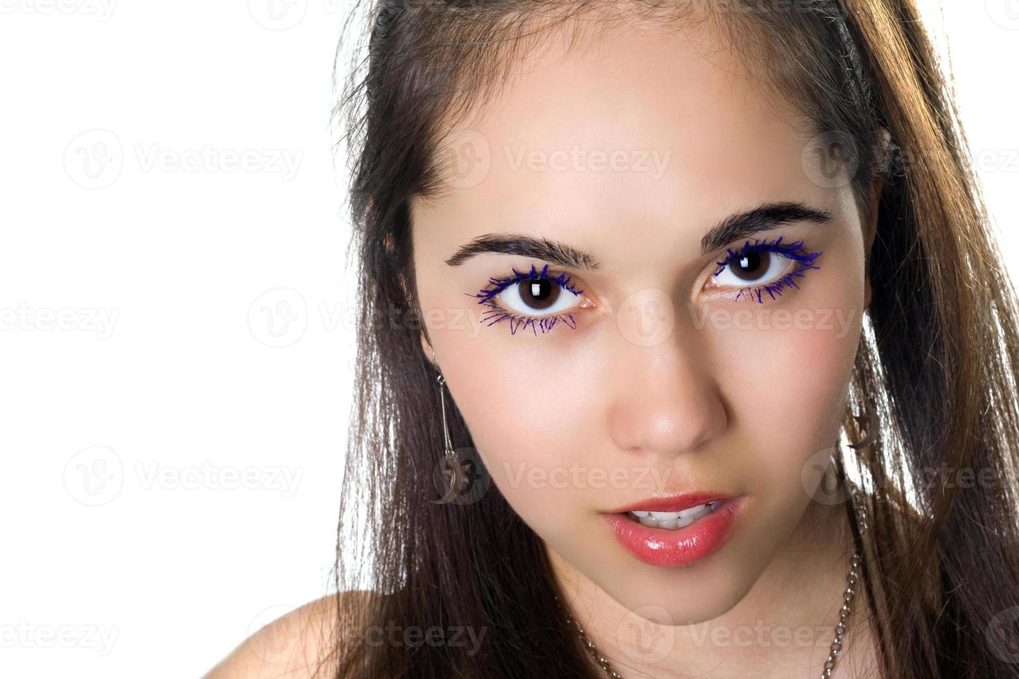 Young brunette posing photo