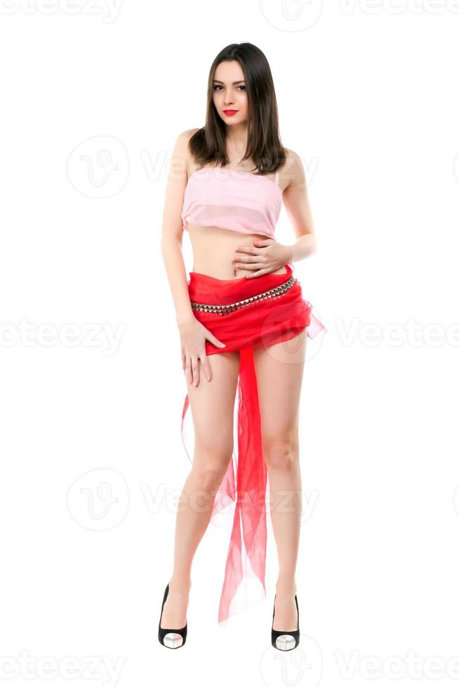 Pretty slim brunette photo