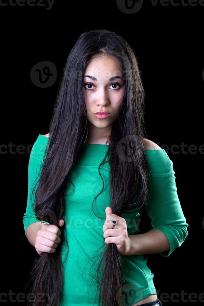 Young puzzled woman photo