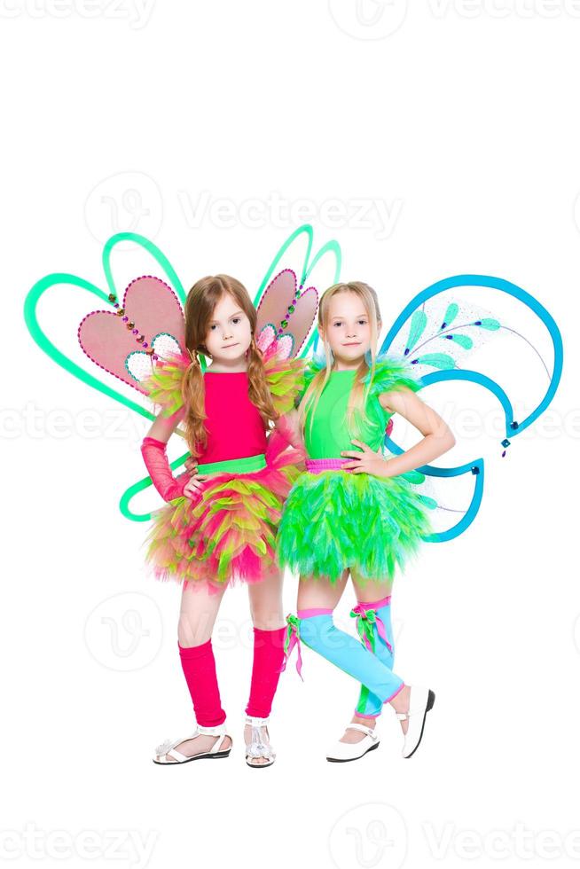 Two beautiful little girls photo