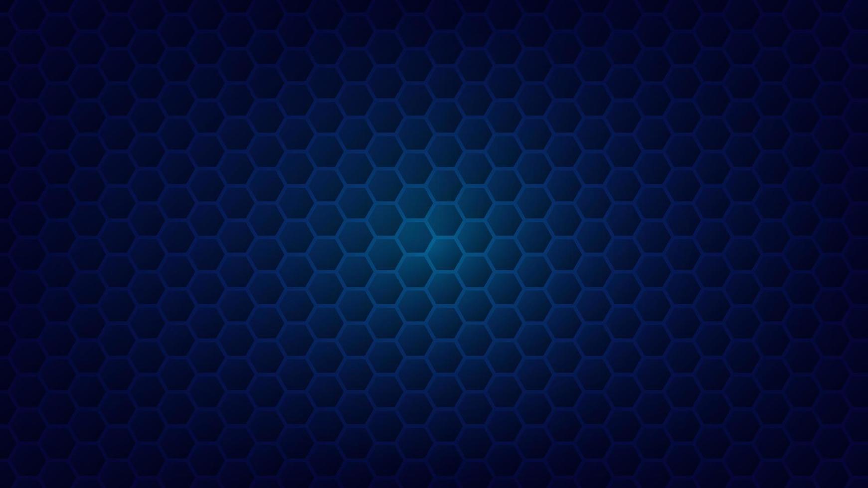 hexagon pattern with blue lighting for graphic design element. abstract futuristic technology background concept vector