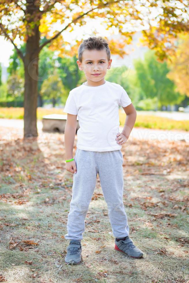 Attractive little boy photo