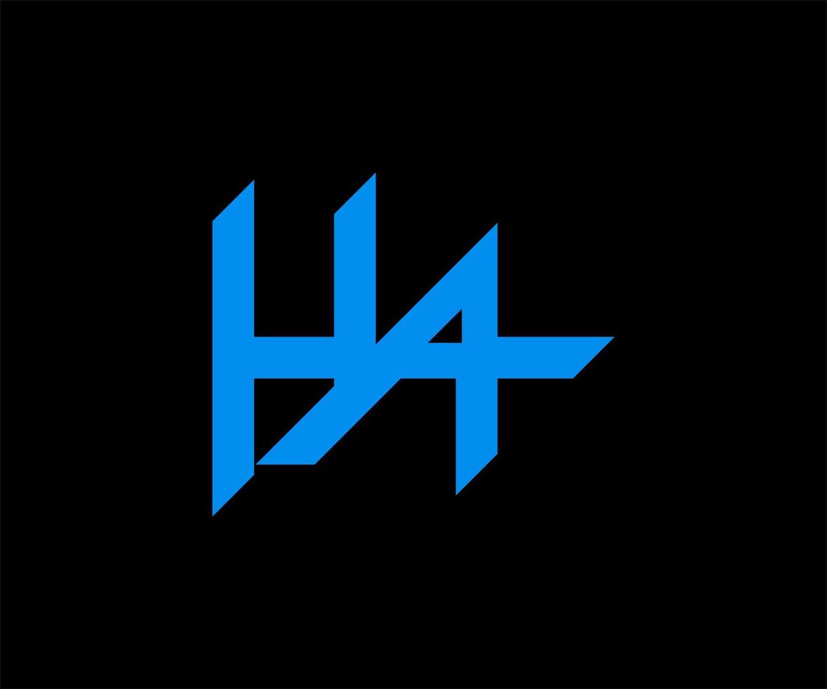 hya último diseño de logotipo. plantilla de diseño de vector de logotipo de letra hya.