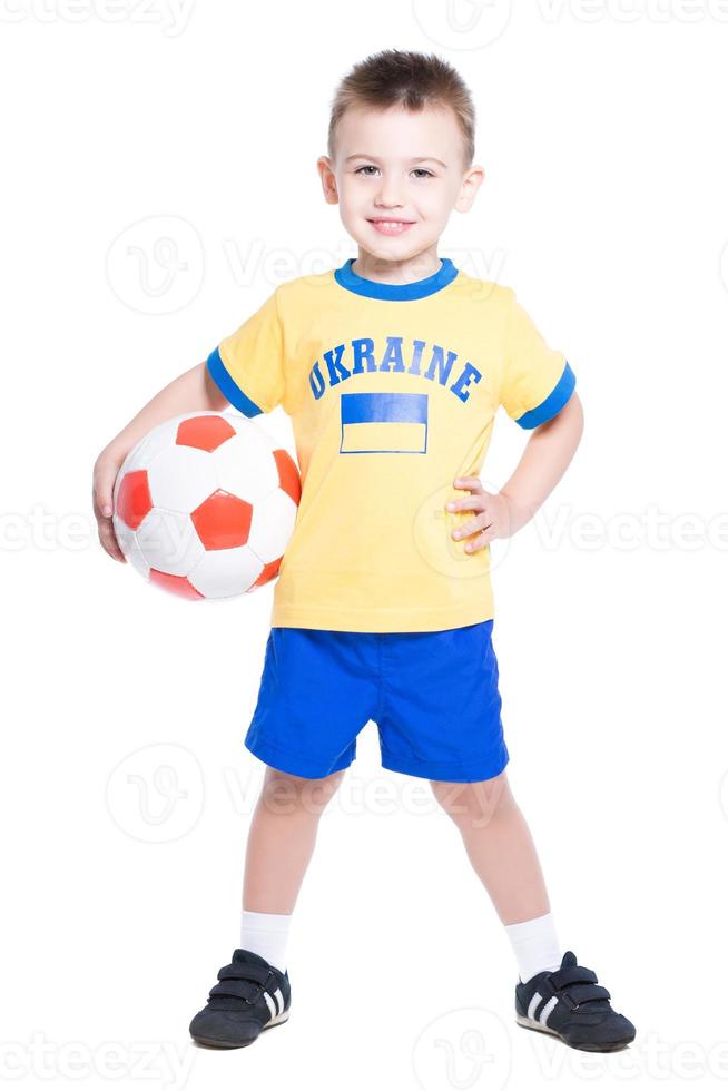 Nice little Ukrainian football player photo