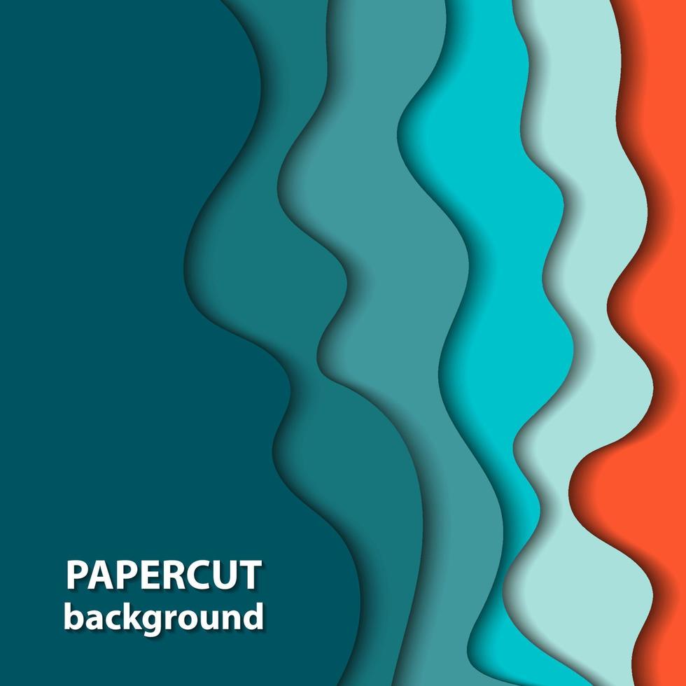 Vector background with colorful paper cut shapes. 3D abstract paper art style, design layout for business presentations, flyers, posters, prints, decoration, cards, brochure cover.