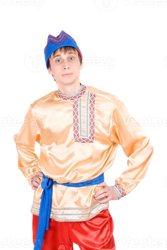 man in the Russian national costume photo