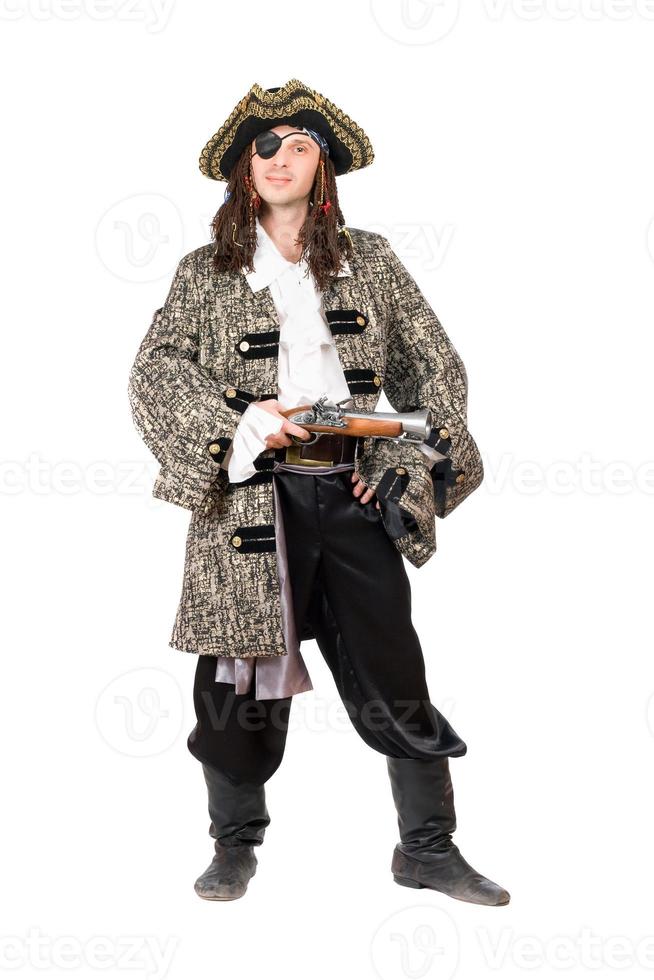 Man dressed as pirate photo