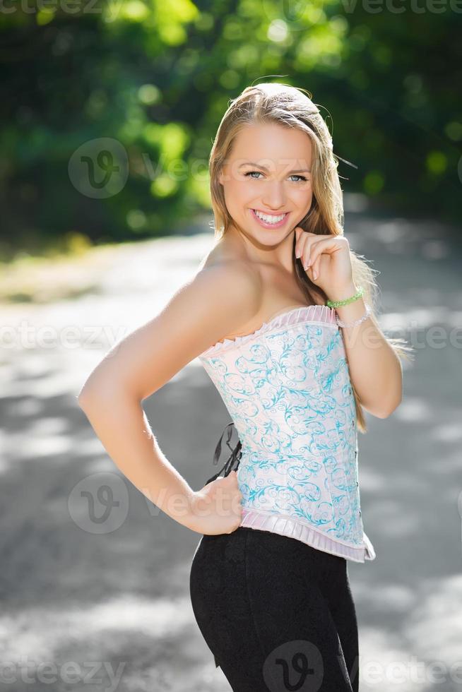 Cheerful young woman photo