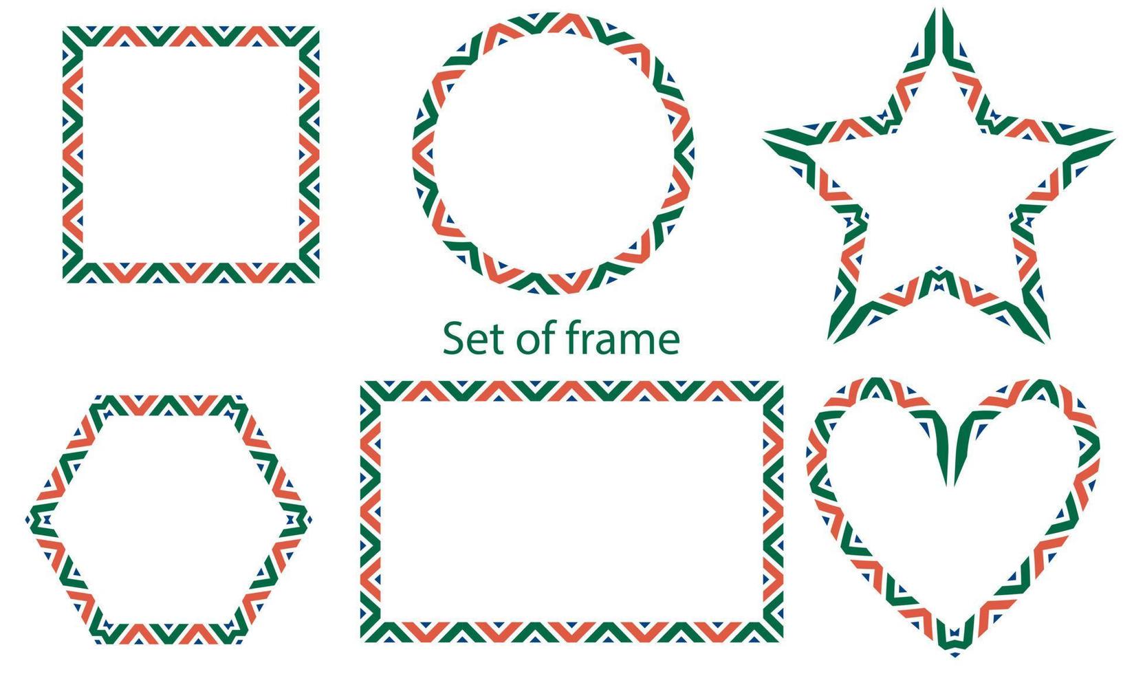 Set of frames. Vector Illustration