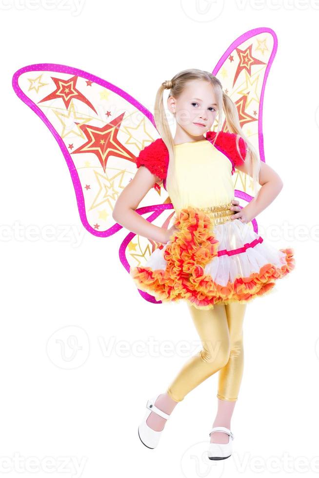 Graceful little blond girl photo