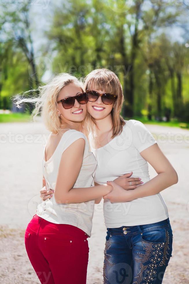 Young smiling women photo