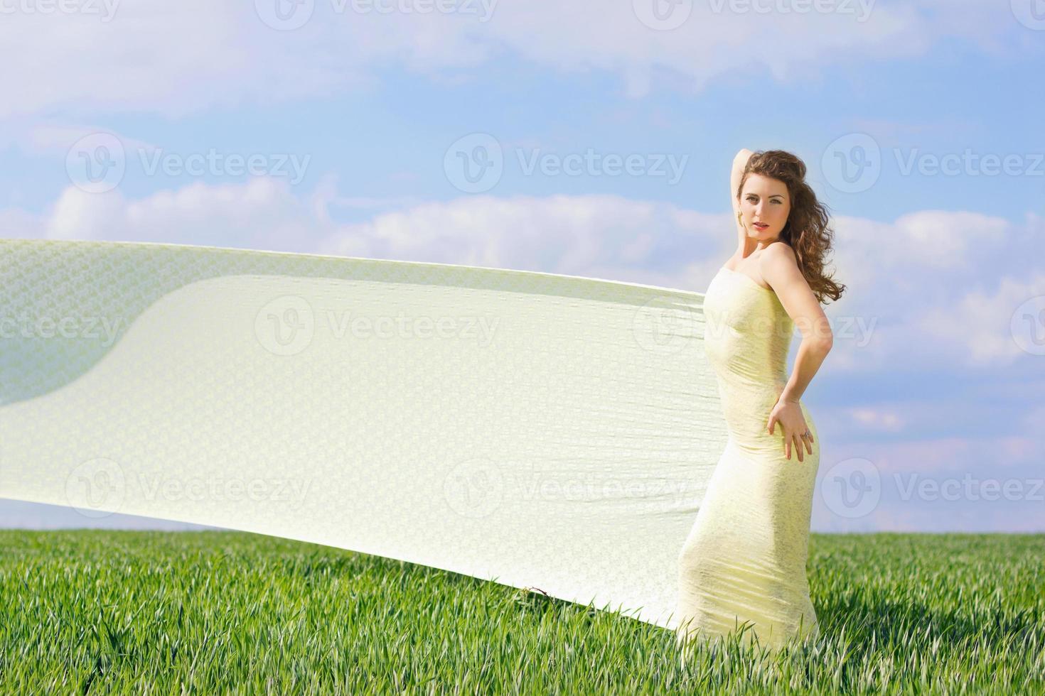 Young gorgeous woman photo