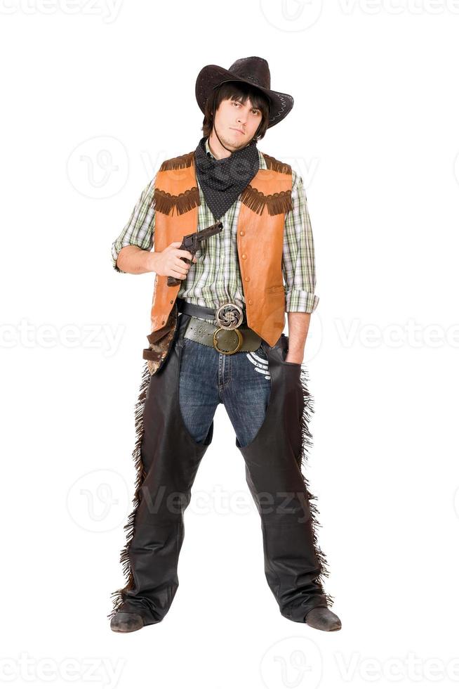 Cowboy with a gun photo