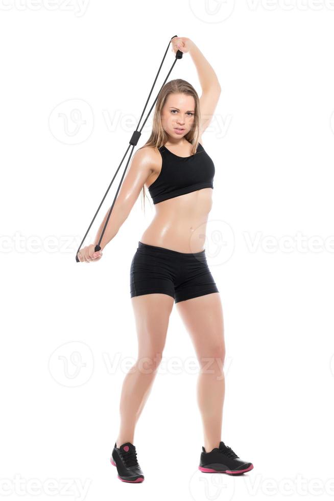 Slim young woman photo