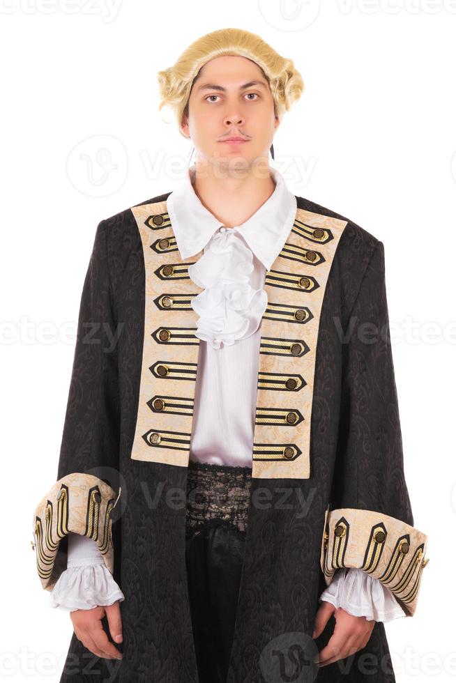 Man in medieval costume photo