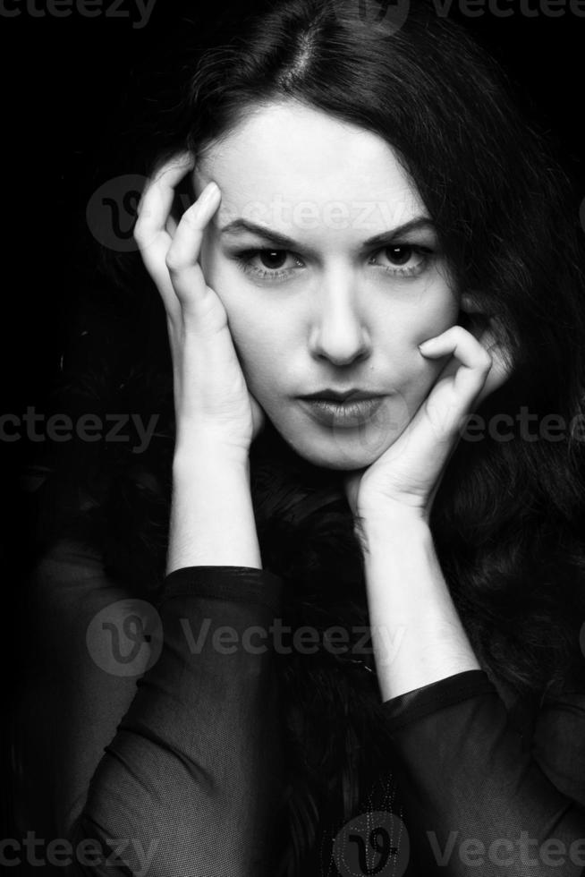 portrait of mysterious woman photo