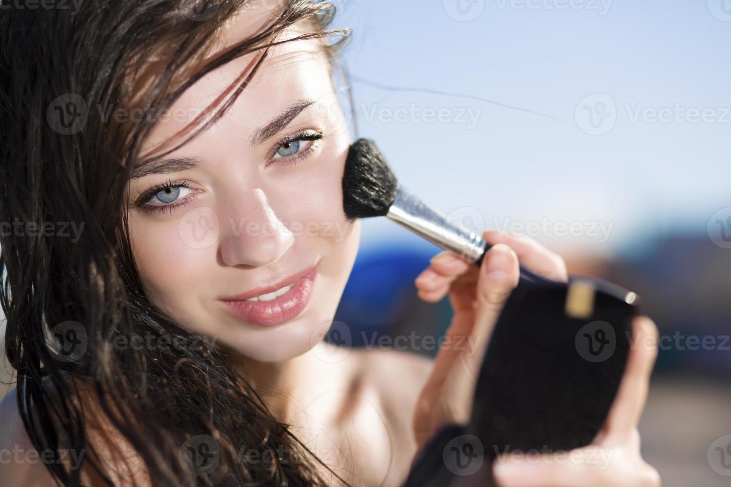 Portrait of pretty brunette photo