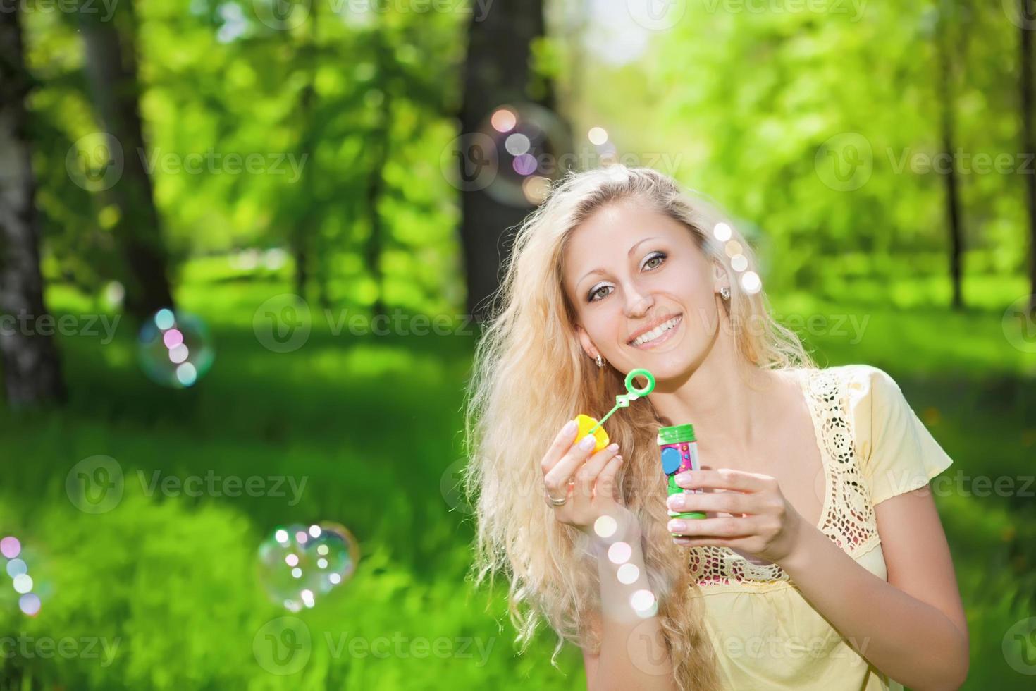Portrait of pretty blonde photo