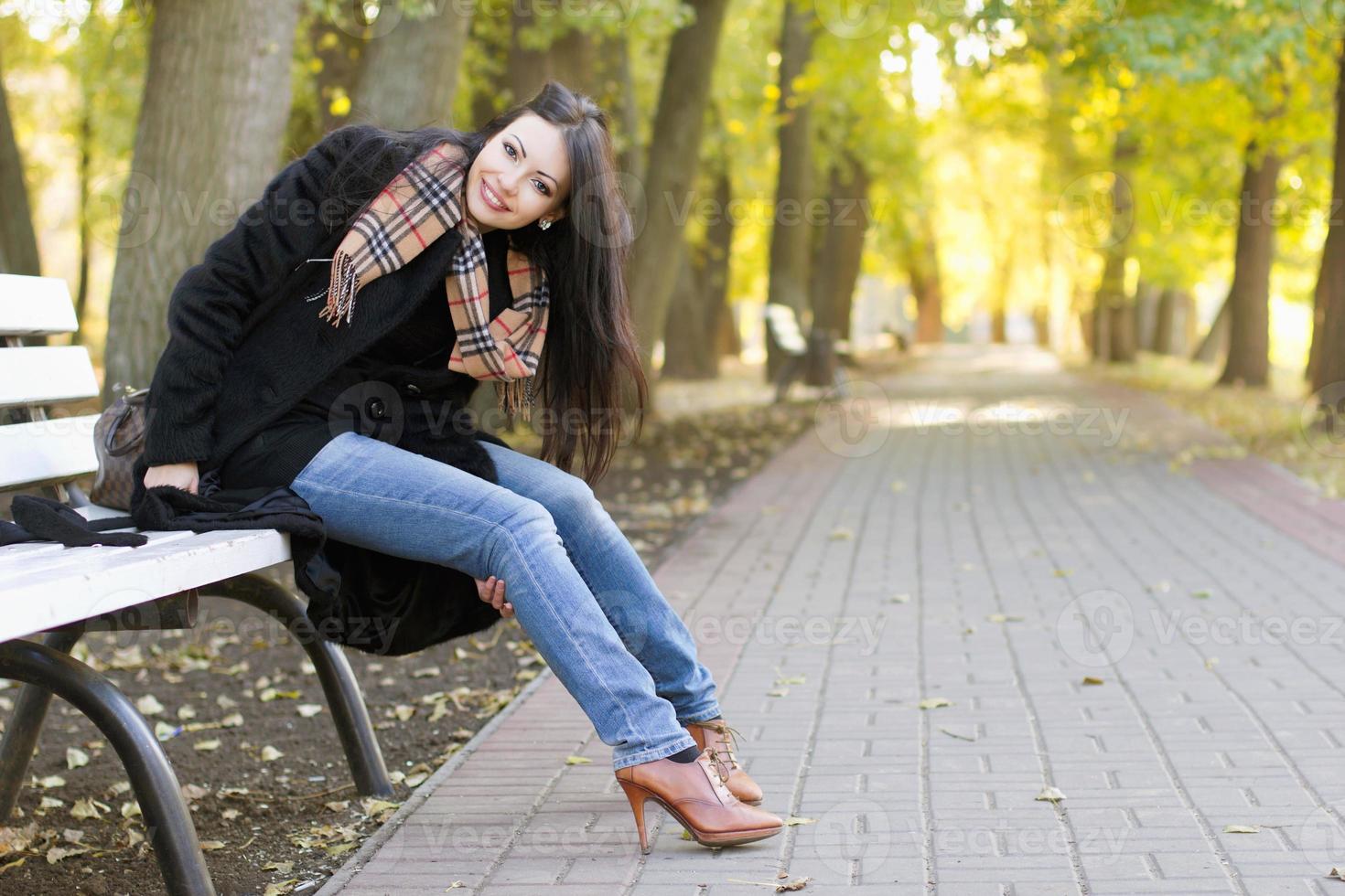 Smiling young brunette photo