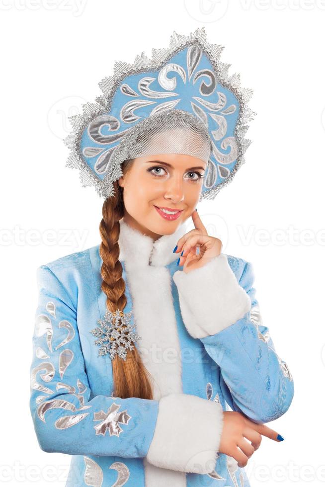 retrato de doncella de nieve foto