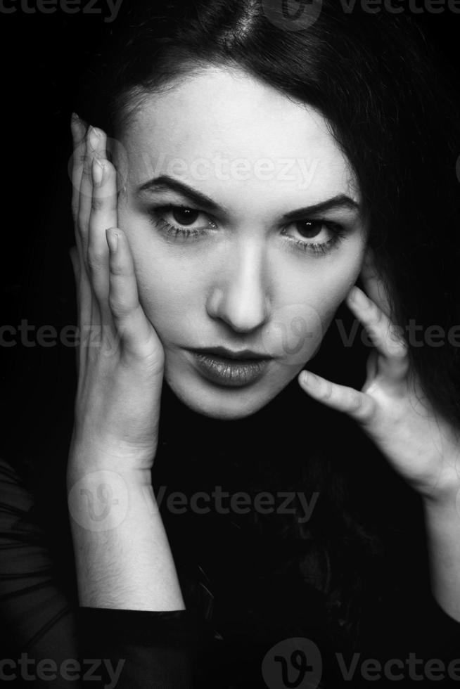 portrait of passionate young woman photo