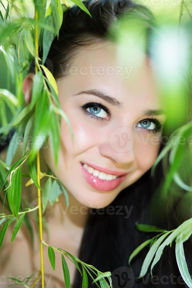 Smiling young brunette photo