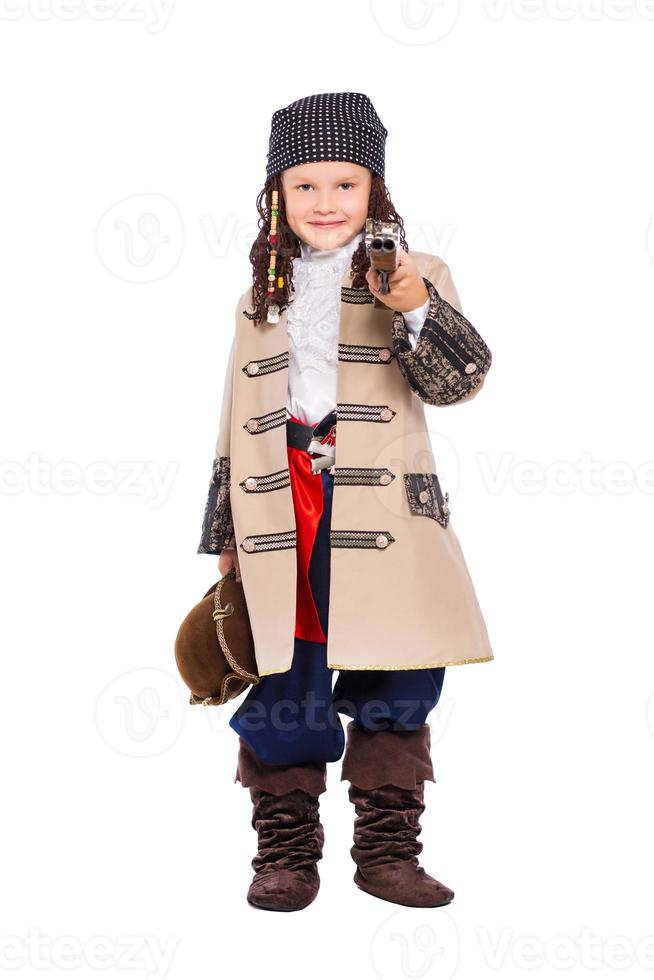 Boy dressed as the medieval pirate photo