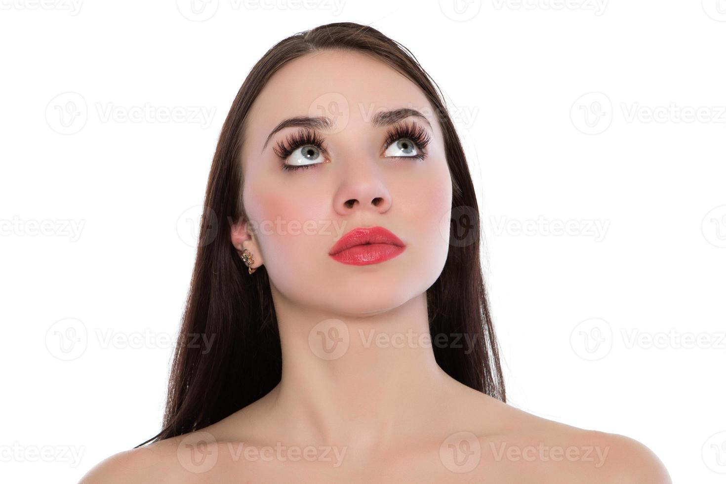 Portrait of pretty brunette photo