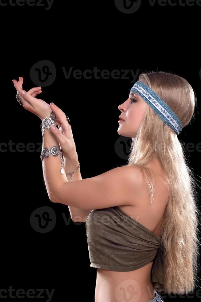 nice young blonde in a capitium photo