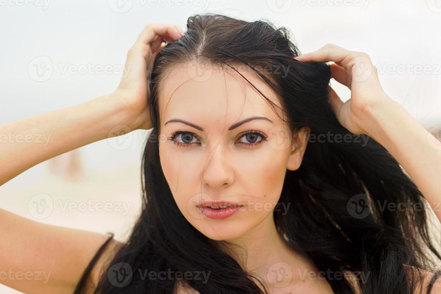 young woman on the beach photo