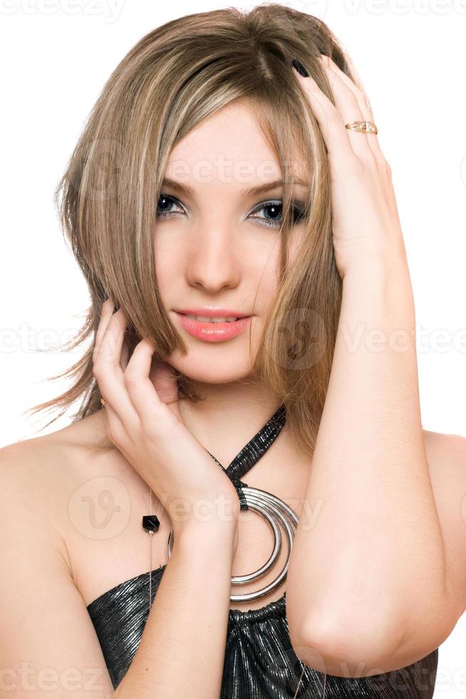 Portrait of a sexy young woman. Isolated photo