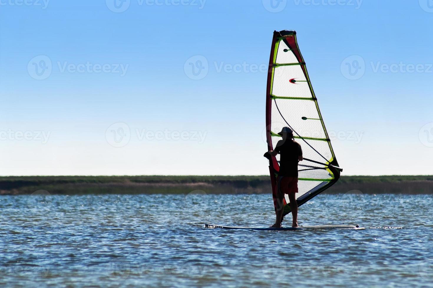 Windsurfer on the sea photo