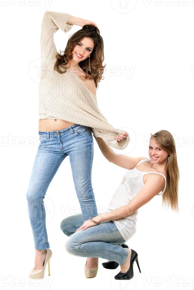 Playful young women photo