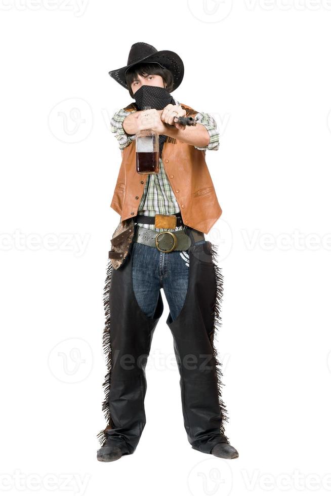 Cowboy with a gun photo