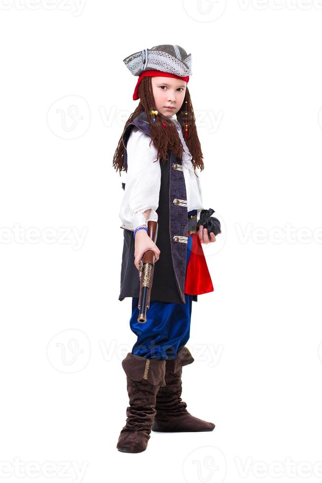 Nice boy dressed as pirate photo