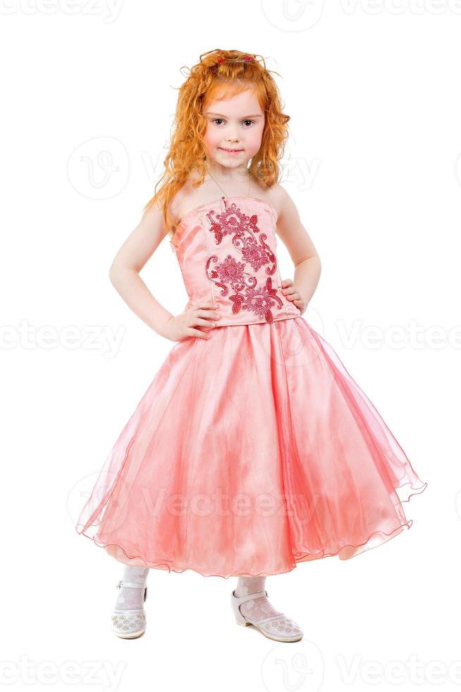 Cute little redhead girl photo
