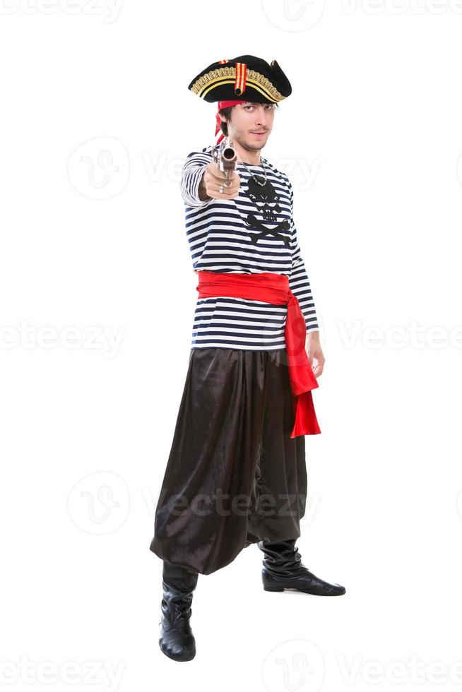 Young aiming pirate photo