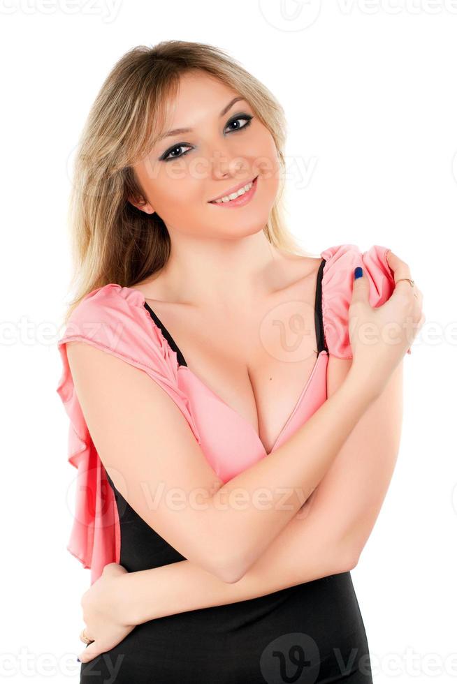 Woman with charming smile photo